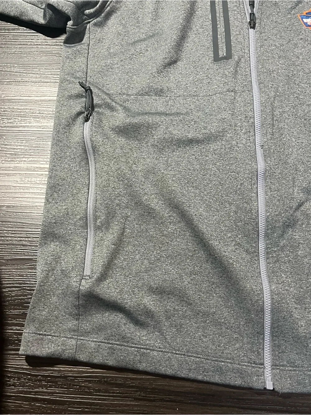 North Face Full Zip Pullover Quick Lane Bowl Detroit Gray Size XL